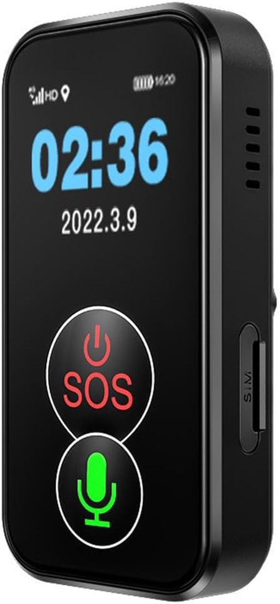 4G Tracker - Persoonlijke Alarm - Veiligheid Thuis - SOS Noodknop - 13 x 8 x 4 cm - Zwart