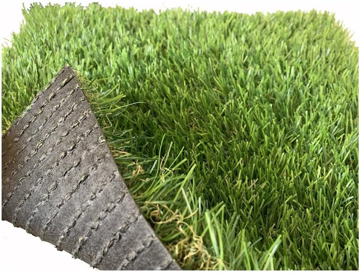Kunstgras Tapijt - Synthetisch Gazon - Tuin Decoratie - UV Gestabiliseerd - 10 x 1 Meter - Groen