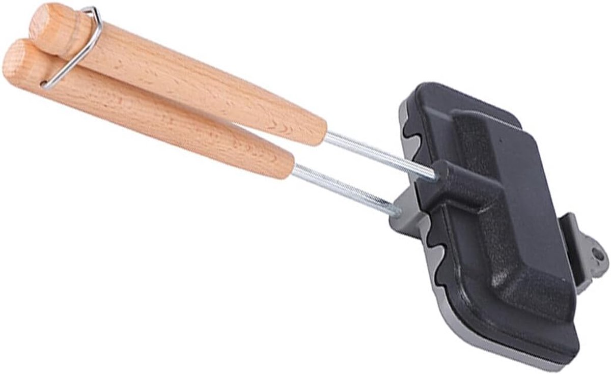 Pie Maker Sandwichijzer Kamperen Gietijzeren 400 Gram Zwart