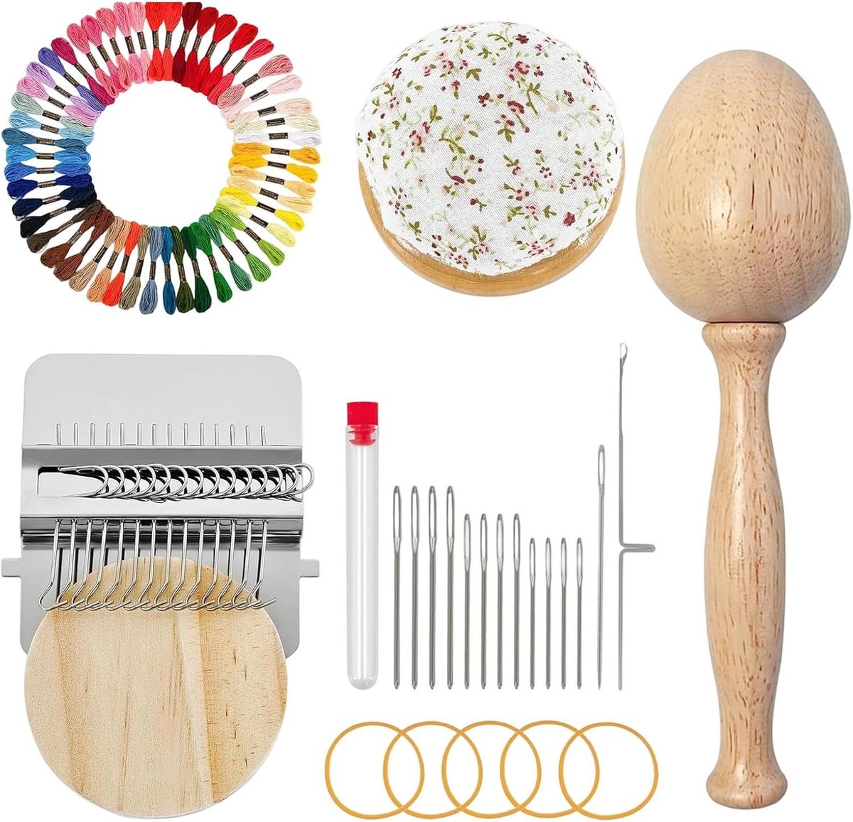 Stop Set - Herstel Kit - Kleding Repareren - Hout Staal Constructie - Eivormig Pak - Multicolor