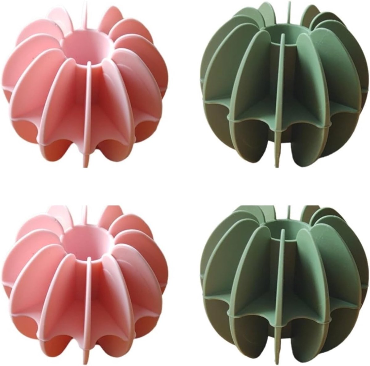 Wasdrogerballen Wasballen Kleding Ontklitten Haar- en Pluisjesverwijdering 4 stuks Roze Groen Blauw Rood