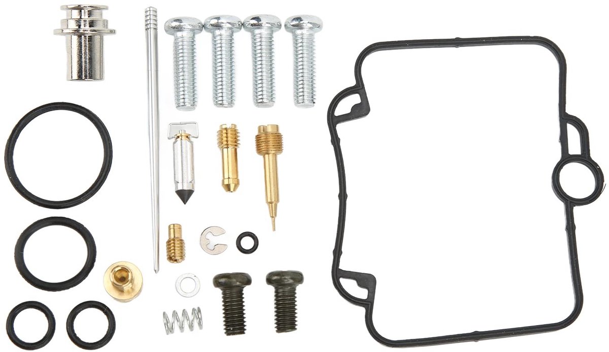 Dailygoods- Carburateur Reparatieset 22 Stks - Vervanging voor Scrambler 500 2x2/4x4 - Koper/Rubber - Inclusief O-ringen/Vlotterklep - Hoogwaardige Pakkingen