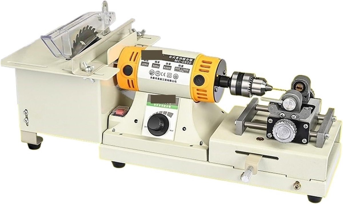 Multifunctionele Polijstmachine - Werkbank machine - Slijpen en graveren - 750W motor met variabele snelheid - 17x19x46 cm - Standaard