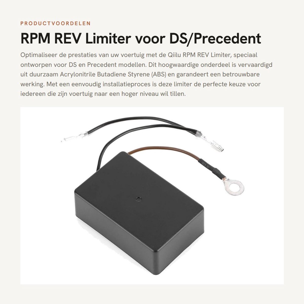 Dailygoods- Rpm Rev Limiter - Geschikt voor DS/Precedent Modellen