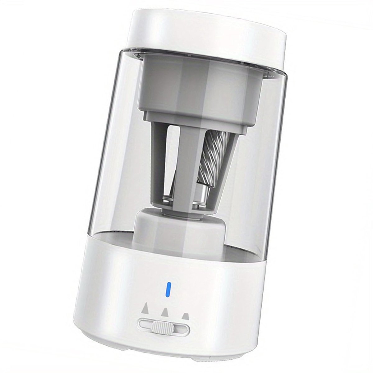 YAGXIG Elektrische Puntenslijper - Automatische Puntenslijper - Oplaadbaar - Elektrische Puntenslijper voor Potloden van 6-8 mm - Automatisch Oplaadbaar - Handsfree Slijper (Wit)