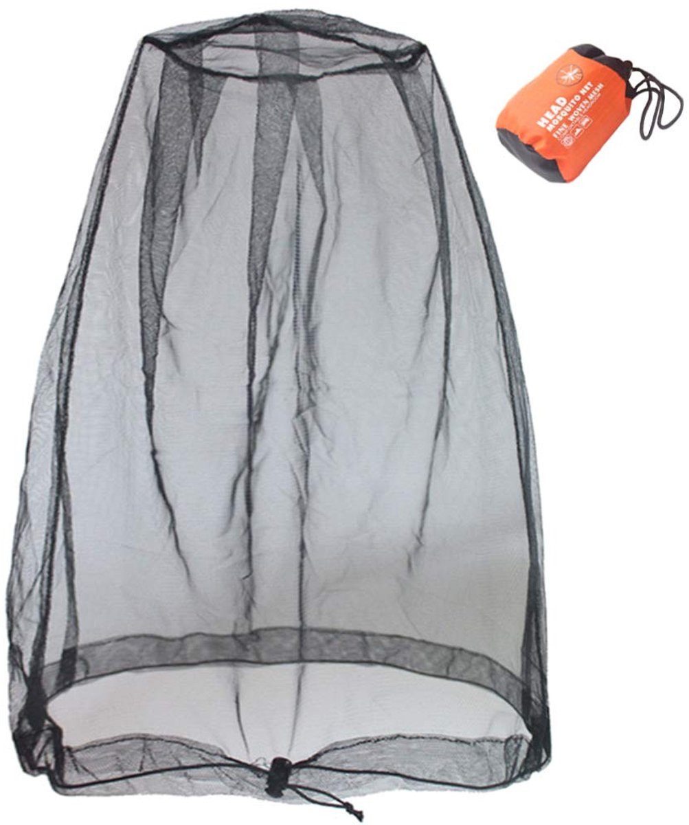 Dailygoods- Insectennet Hoofdnet - Vliegende Insecten Bescherming - Verstelbaar - Fijn Mesh - Comfortabel - Geschikt voor Hoeden - Hoofdnets