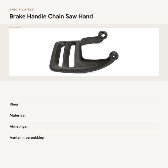 Dailygoods- Handguard Hoogwaardige Kwaliteit - Remhendel - Chainsaw - Voor Husqvarna 235/236/240 - Kunststof - Eenvoudige Installatie - Zaaghandgreep van Dailygoods — afbeelding 3