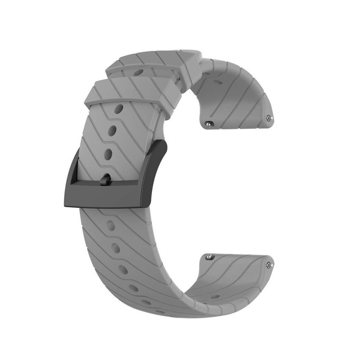 Dailygoods - 24mm Vervangende Horlogeband voor Suunto - Siliconen Armband