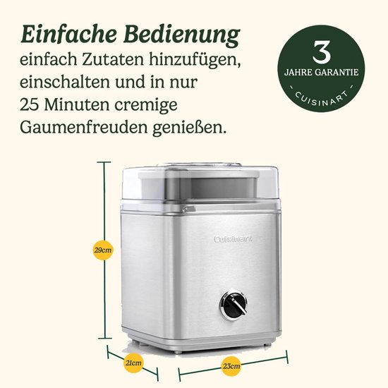 IJsmachine - Dessert maker - Zelf ijs maken - Dubbel 1.5 liter - 2 liter capaciteit - Zilver — afbeelding 5