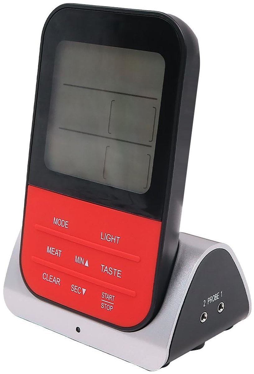 Dailygoods - Draadloze grillthermometer - Temperatuuralarm - Magneetvoet - Barbecue-accessoires - Ideaal voor koken - Geschikt voor vlees en vis