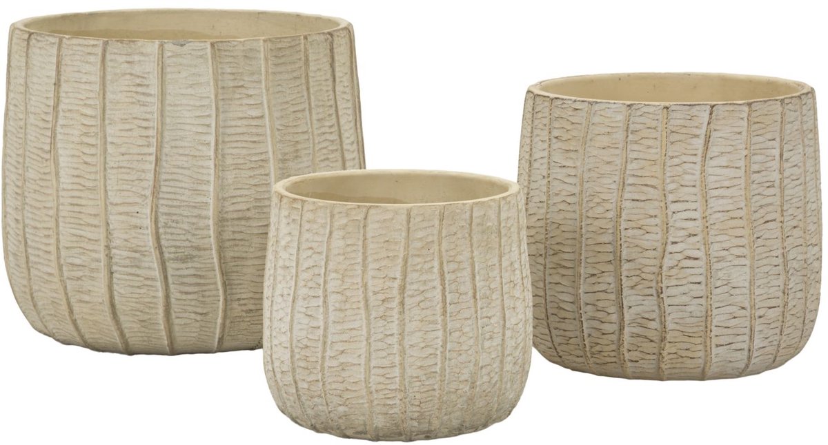 Vaas Cachepot Flake Set 3 Pcs 30,5×27 cm