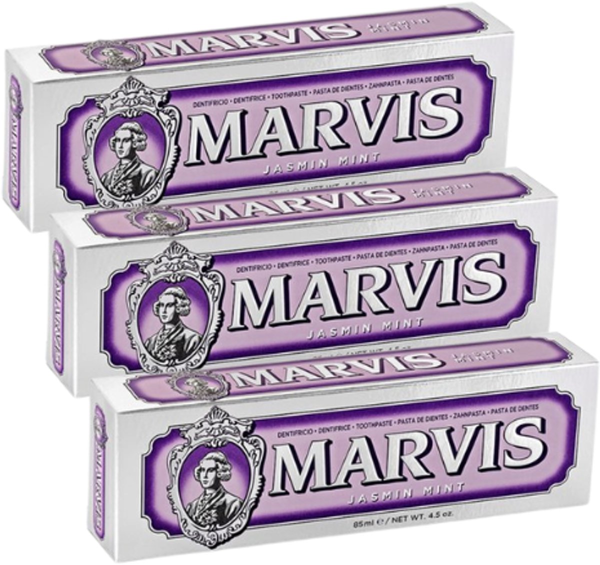 Marvis Tandpasta Jasmin Mint - 3 x 85 ml