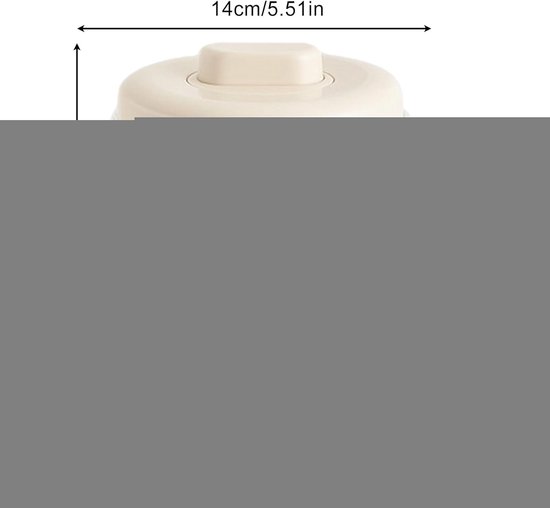 Yoghurttrainer - Keukenapparaat - Zelf Yoghurt Maken - Met Handvat - 18 cm - Wit — afbeelding 5
