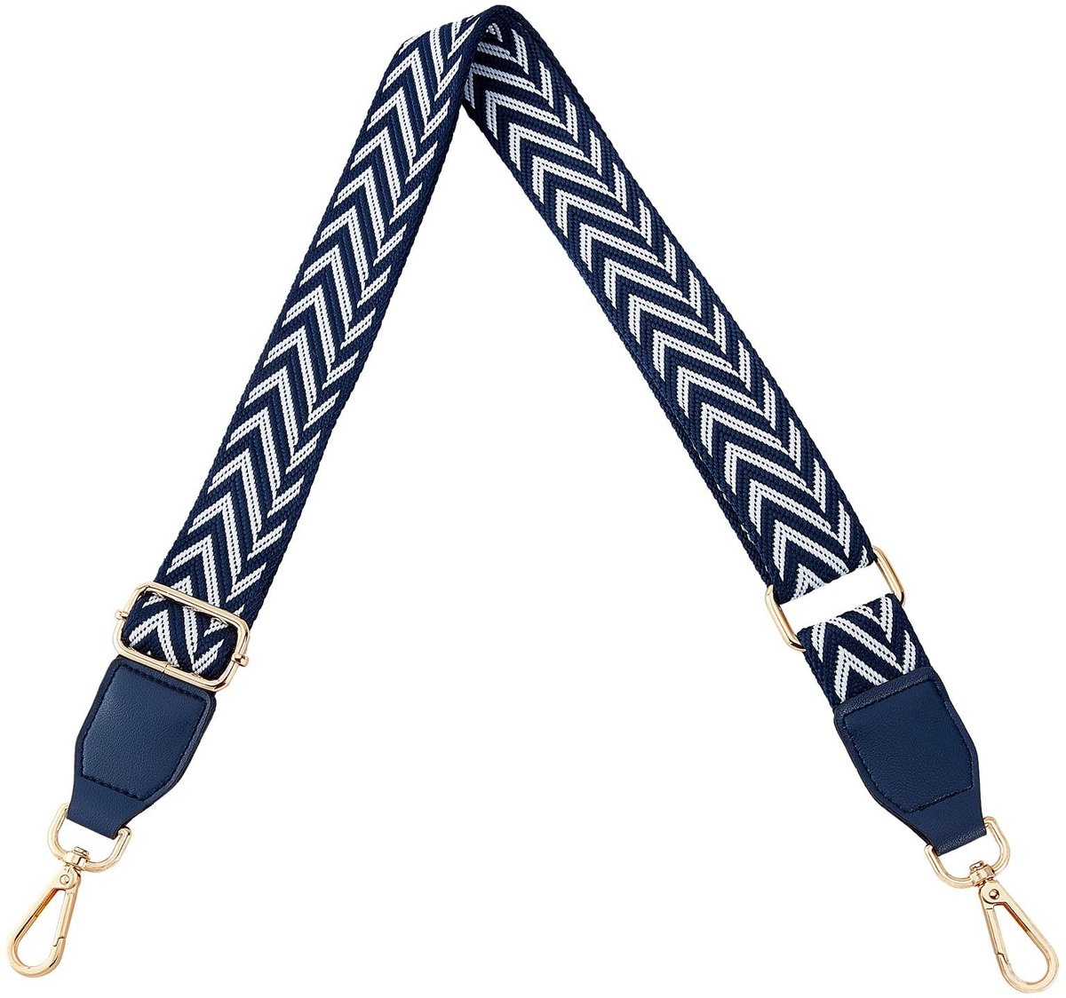 Dailygoods- Schoudertasriem Verstelbaar - Tassenriem - Polyester - Blauw - Geschikt voor Handtassen - 0,84-1,36 m Lang