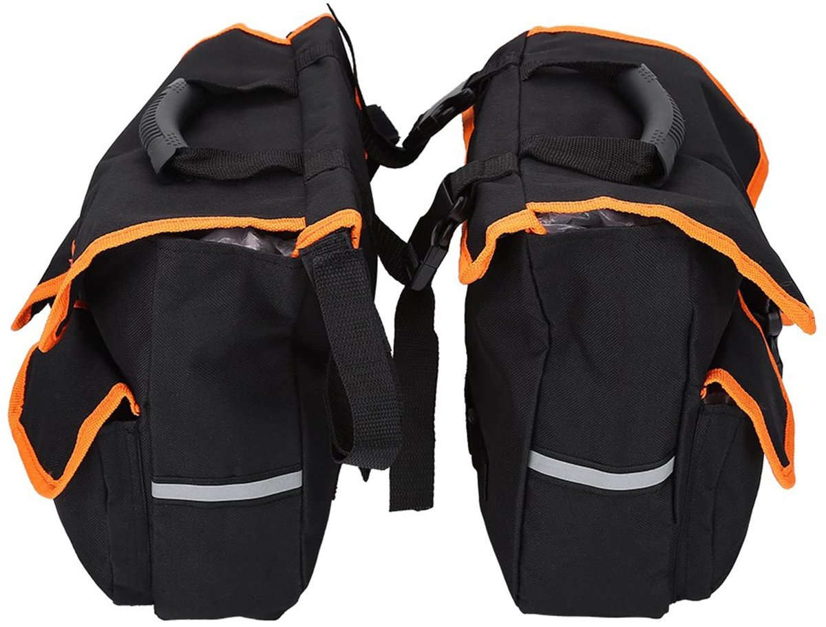 Dailygoods- Fietszadeltas grote capaciteit - Afneembaar ontwerp - Regenbestendig - Oxford-stof - Multifunctioneel - Eenvoudige montage - Bagagedragertas
