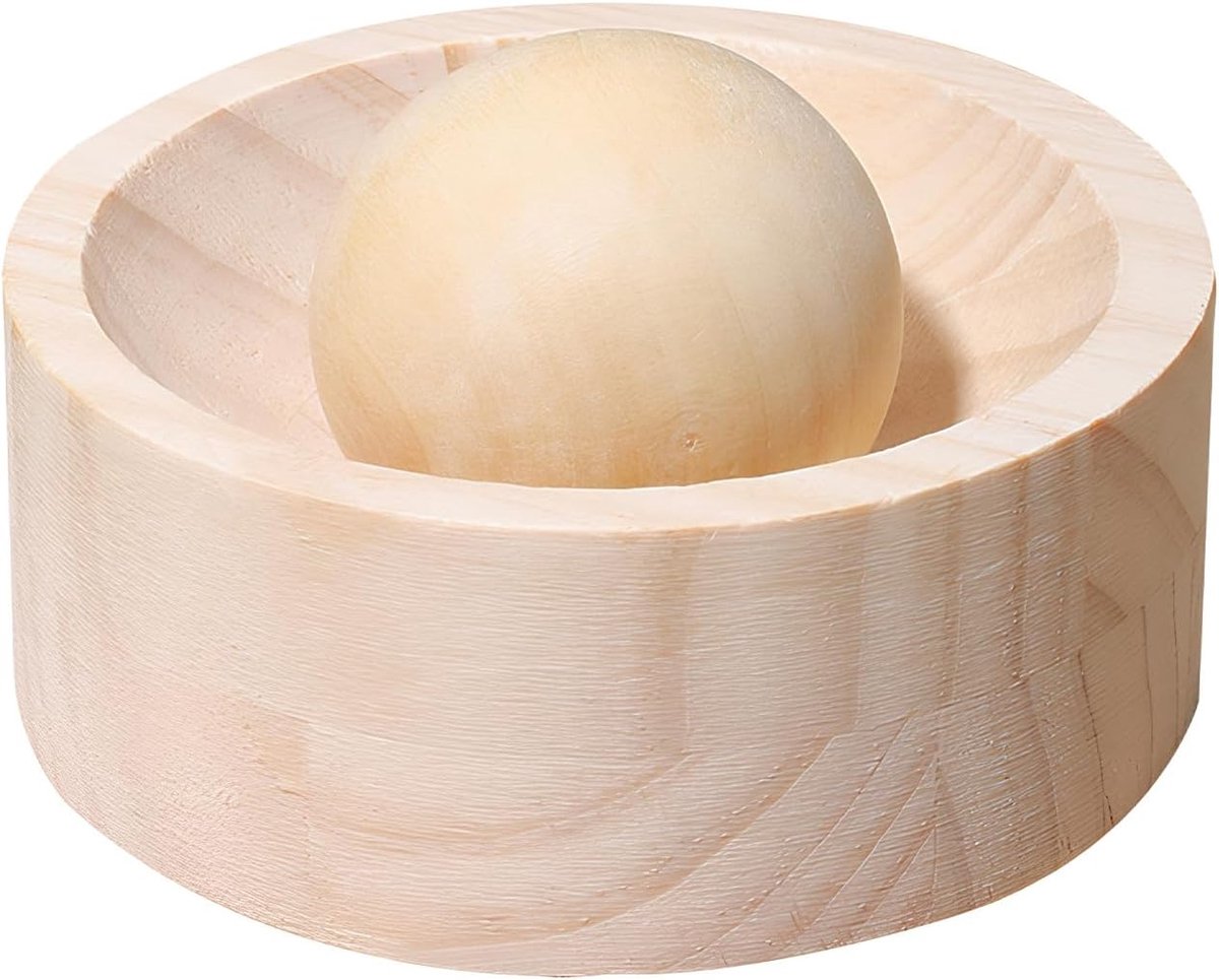 Handmatige pastavorm - Deegroller taart - Thuis bakken - Robuust houten ontwerp - 10x4 cm basis - Natuurlijk