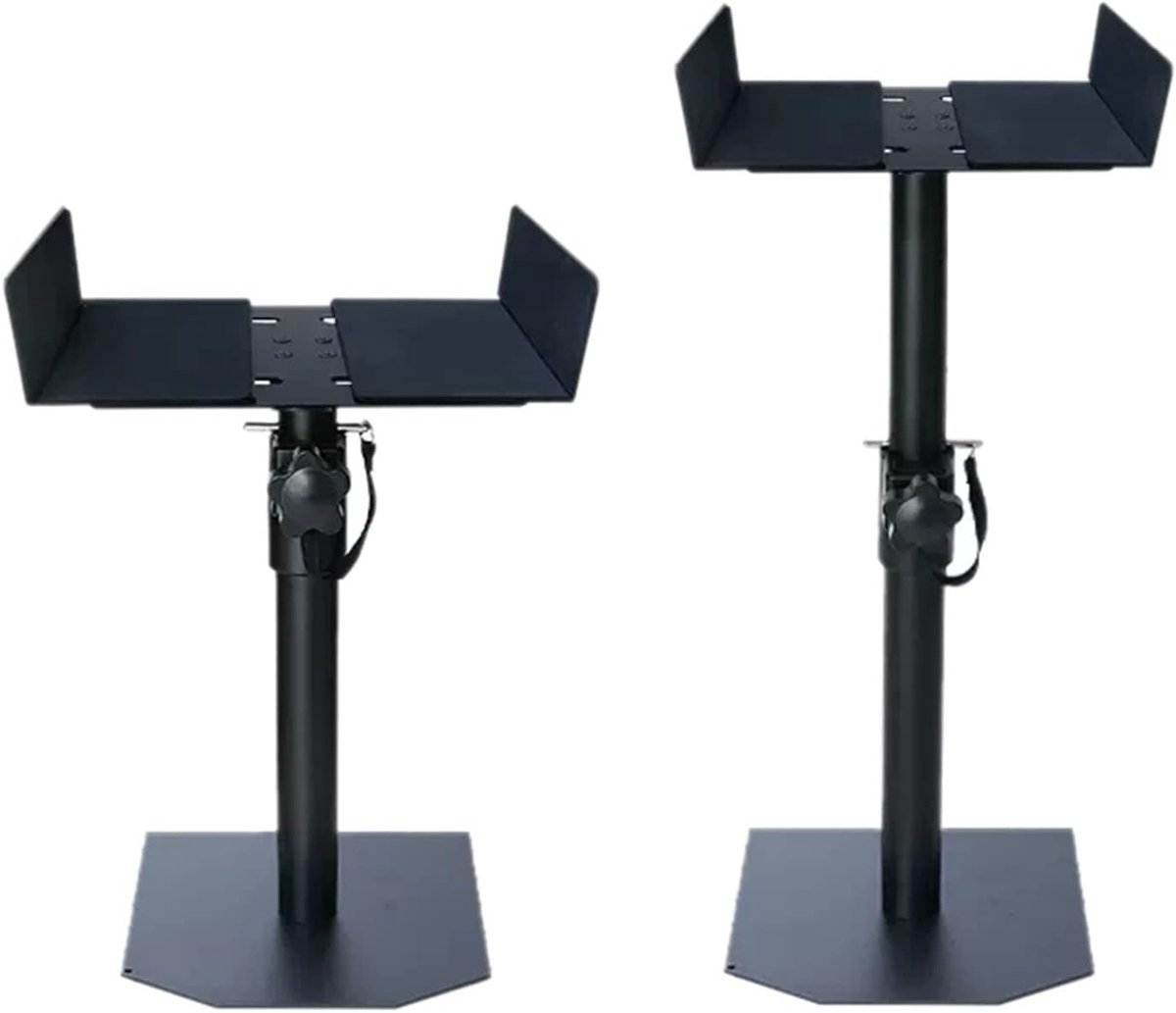 Luidsprekerrek - Boekenplank standaard - Geluid Verbeteren - Universele Pasvorm - 25-35cm Hoogte - Rood