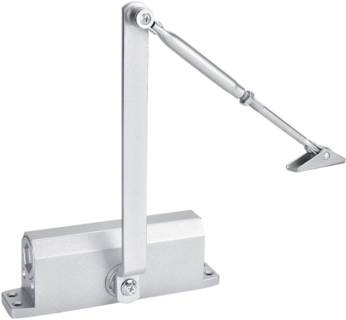 Dailygoods- Deurdranger Heavy Duty - Automatische Deurdranger - Verstelbare Sluit-/Vergrendelsnelheid - Geschikt voor Deurgewicht 45-75 kg - Deurbreedte 600-1200 mm - Brandwerend en Getest tot 1.000.000 Cycli - Deursluiter
