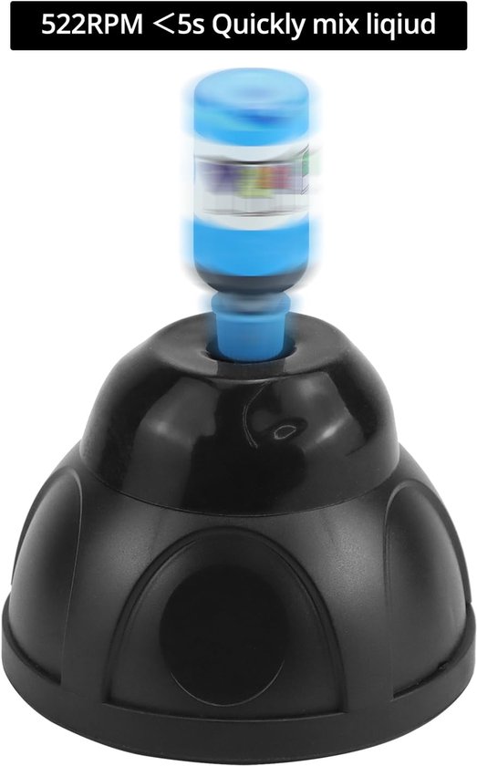 Mini Mixer - Elektrische Roerder - Vloeistoffen Mengen - Snelle Rotatie - 5200rpm - Zwart van MINI — afbeelding 3