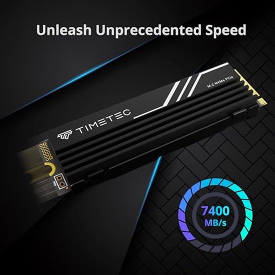 Interne SSD - Solid State Drive - Gaming Opslag - PCIe 4.0 Snelheid - 2TB - Zwart — afbeelding 4
