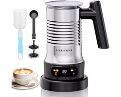 Melkopschuimer - Opschuimmachine - Koffie Specialiteiten - 4-in-1 Functies - 200 ml - Zilver