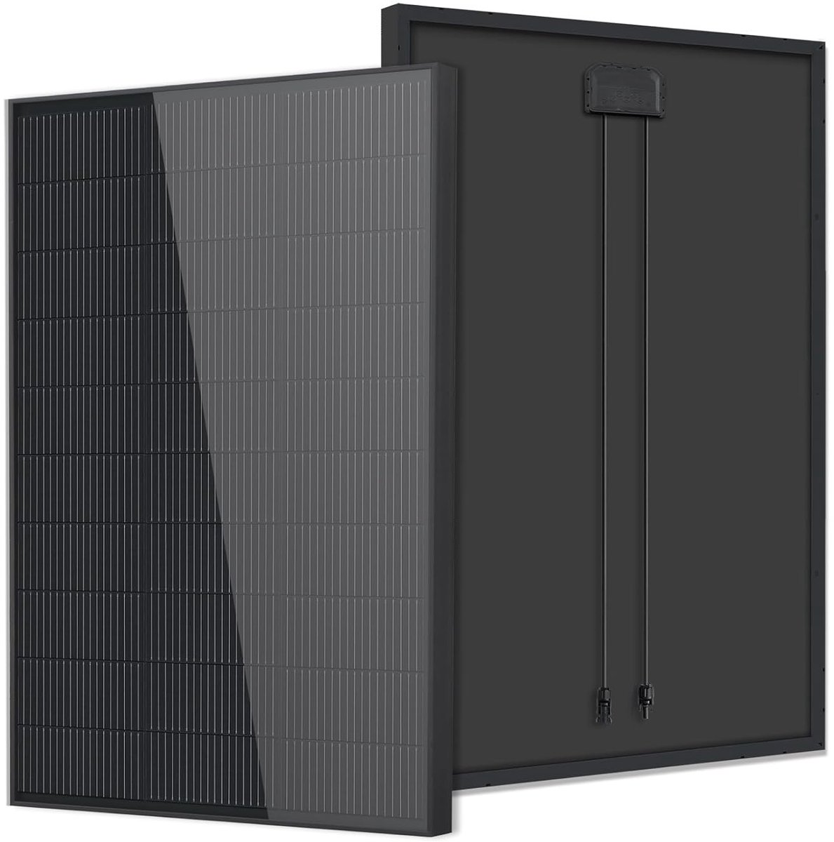 Monokristallijn Zonnepaneel - Zonne-energie Module - Off-grid Systemen - Hoge Efficiëntie Cellen - 118 x 73 cm - Zwart
