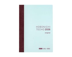 Dailygoods- Planner A6 - Hobonichi Techo 2026 - Dagelijks - Juli Start - Maandag Start - Tomoe River Papier - 6 Maanden - Agenda