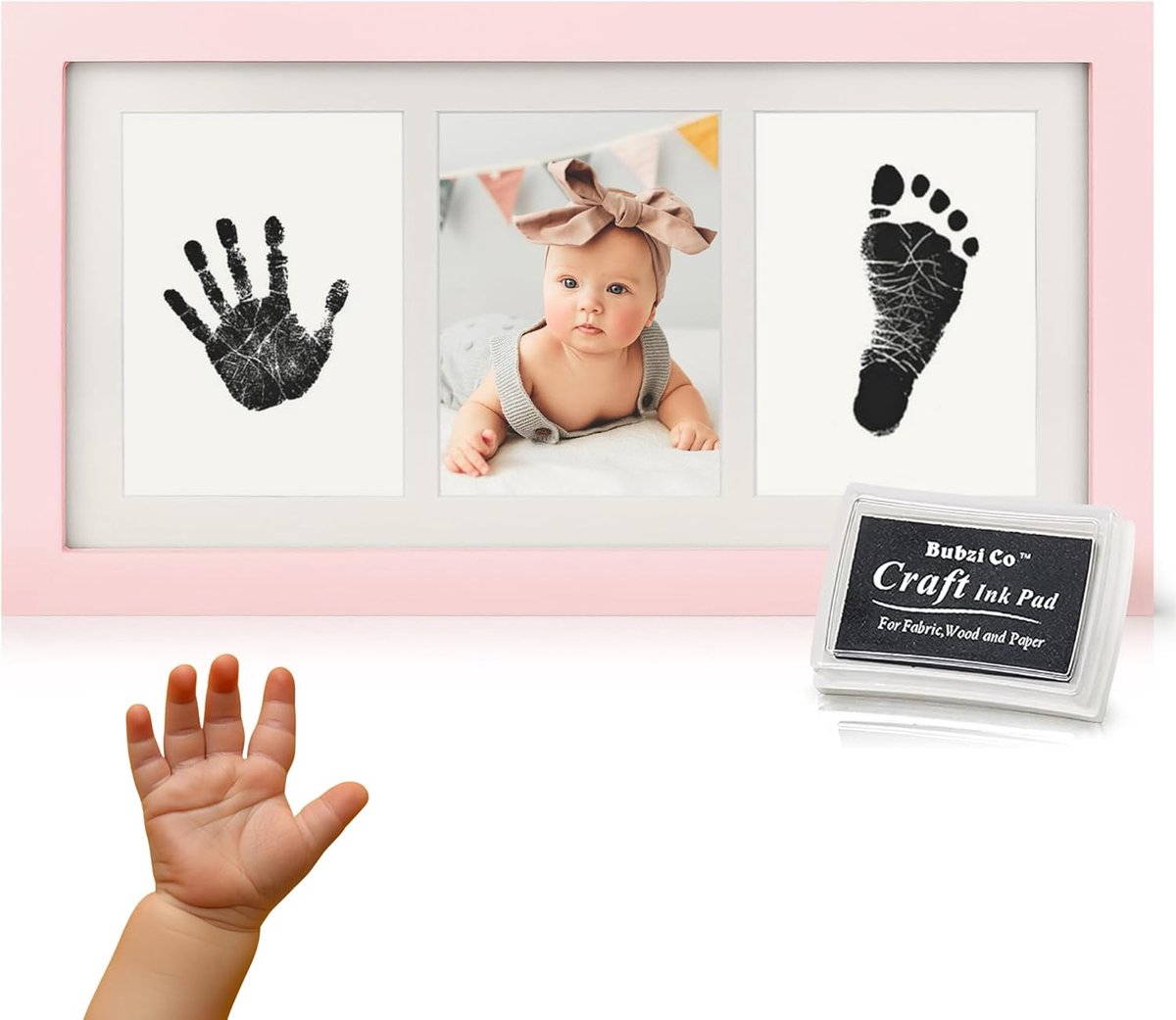 Set voor Hand- en Voetafdrukken van Baby's - Uniek Kraamcadeau en Herinneringskader