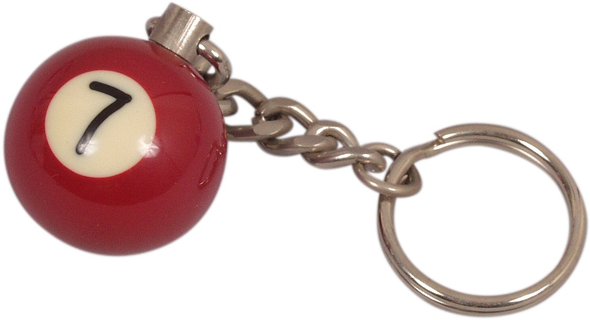 Sleutelhanger poolball 25 mm Nr. 7
