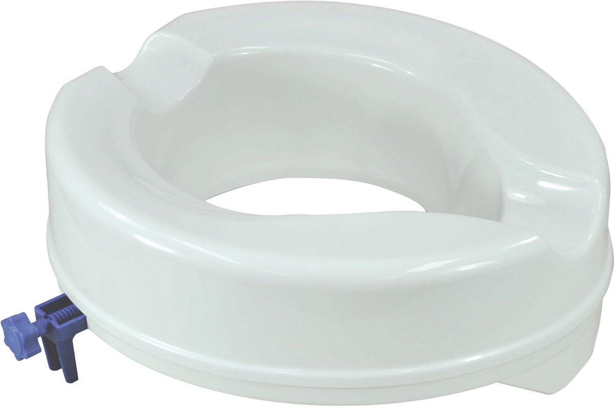 Toiletverhoger - Zitting verhoging - Veiliger Zitten - Makkelijk te Monteren - 10 cm Verhoging - Wit