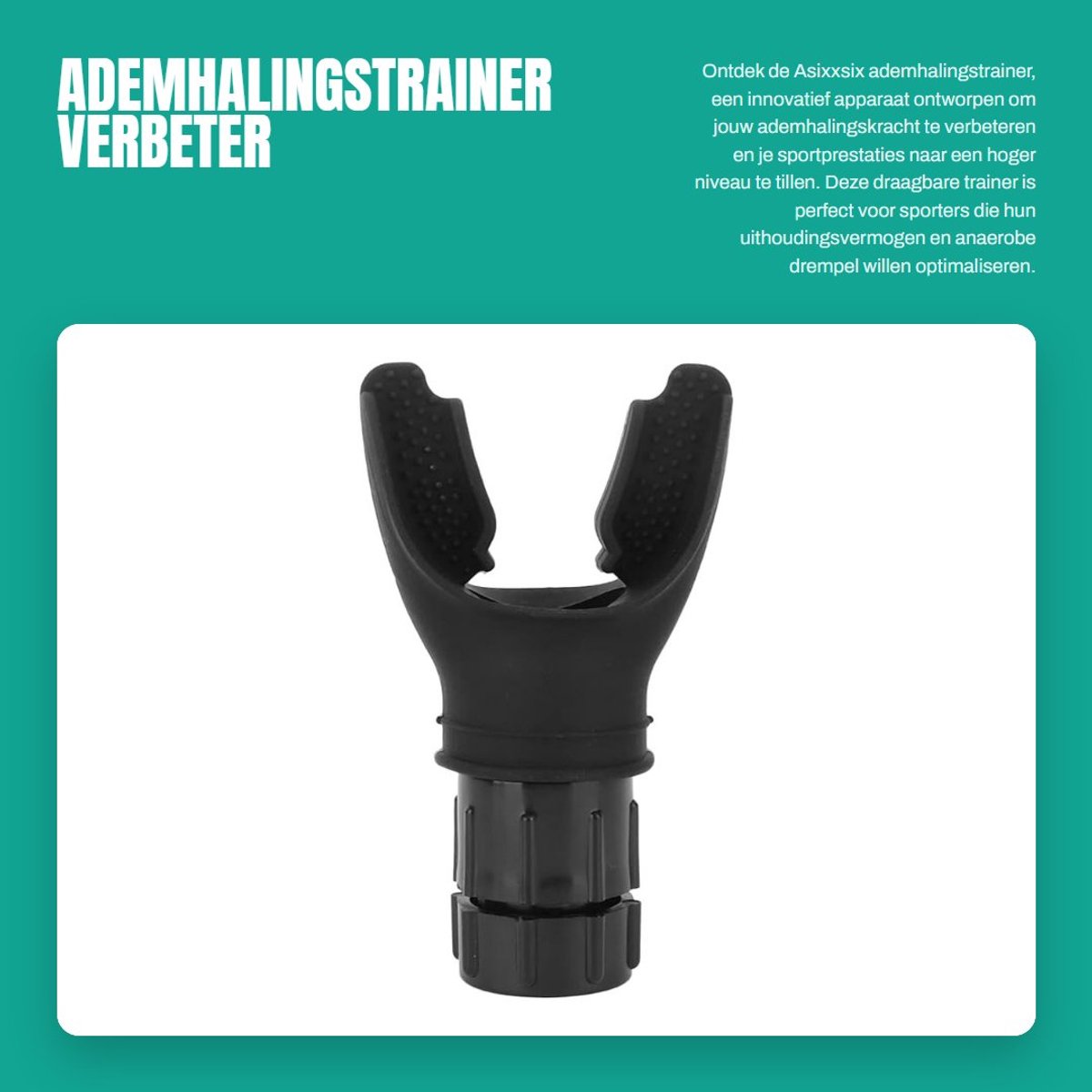 Dailygoods - Ademhalingstrainer - Verbeter ademhalingskracht - Draagbaar formaat - Uithoudingsvermogen versterken - Ideaal voor sporters - Verbeter pr...