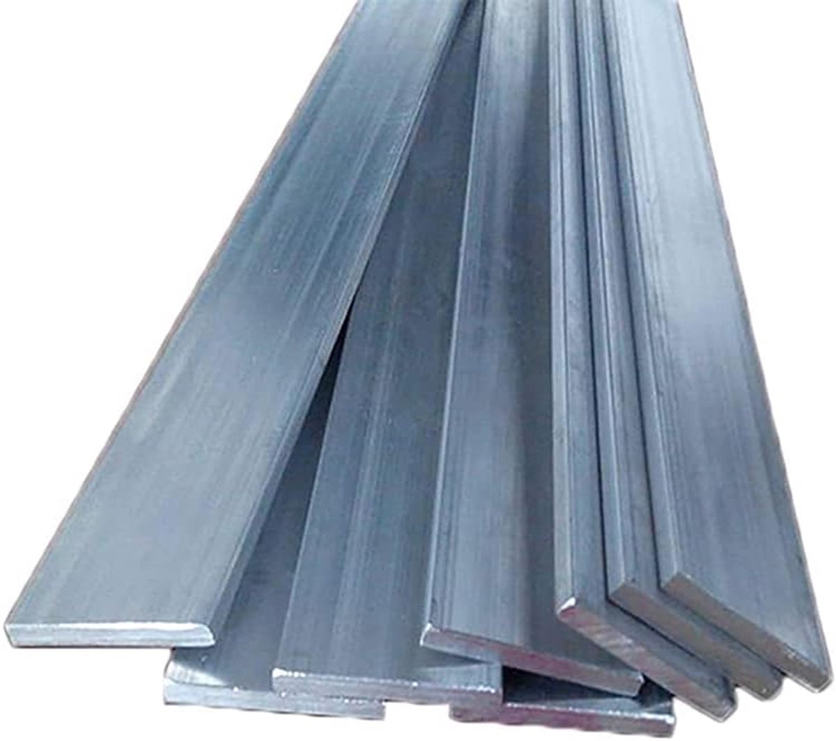 Aluminium Plaat - Metaal Staal - Projecten Maken - Corrosiebestendig Materiaal - 10x50x500 mm - Zilverkleurig