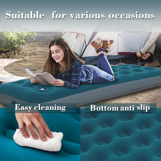 Luchtbed met Ingebouwde Pomp - Air Mattress - Inclusief Opbergtas logeerbed — afbeelding 2