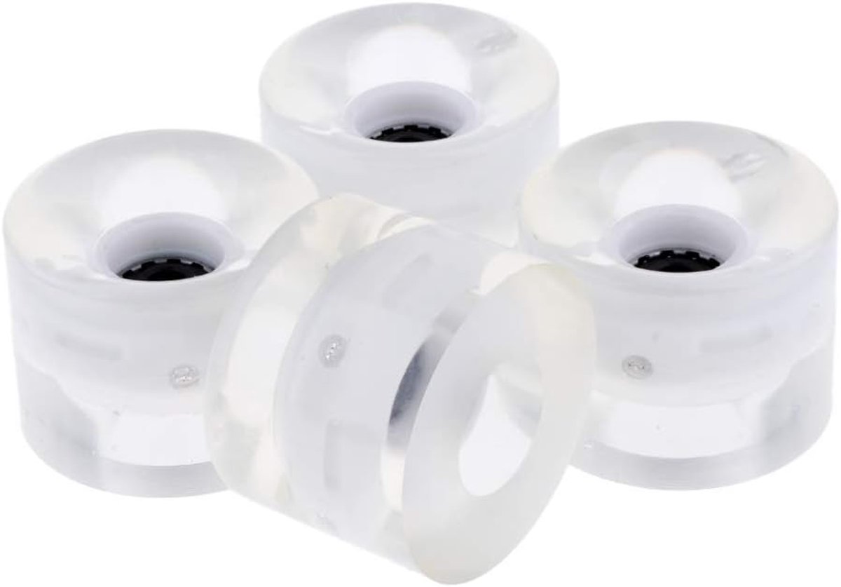 Skateboard Wielen Longboard Wielen Nachtelijk Rijden Oplichten in Donker 60mm 78A Diepblauw