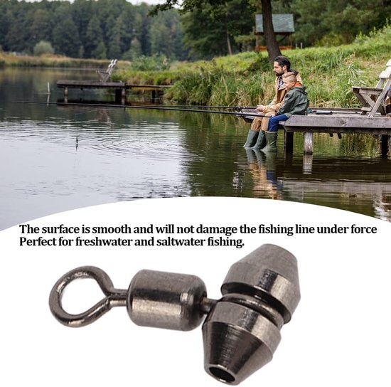 Dailygoods - 10 Stuks 3 Way Barrel Wartels voor Visgerei - Meerval Rig Connectors van Dailygoods — afbeelding 2