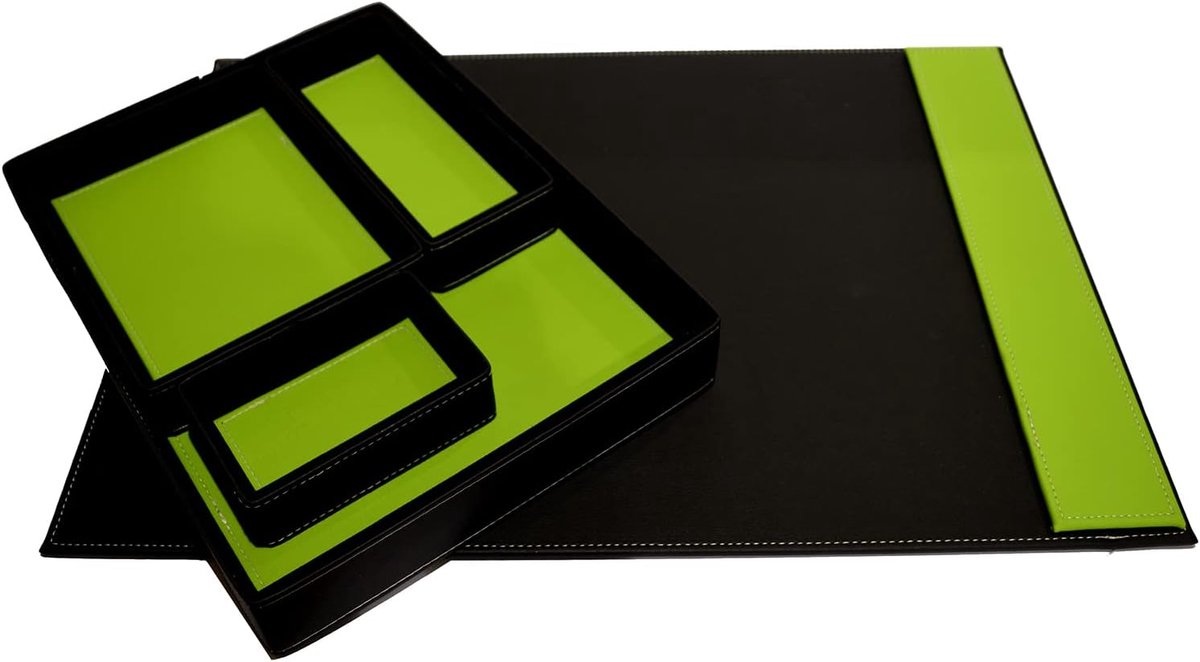 Bureau Organizer Set - Bureau Accessoires - Bureau Organiseren - Met Magnetische Documenthouder - 45 x 35 cm - Groen
