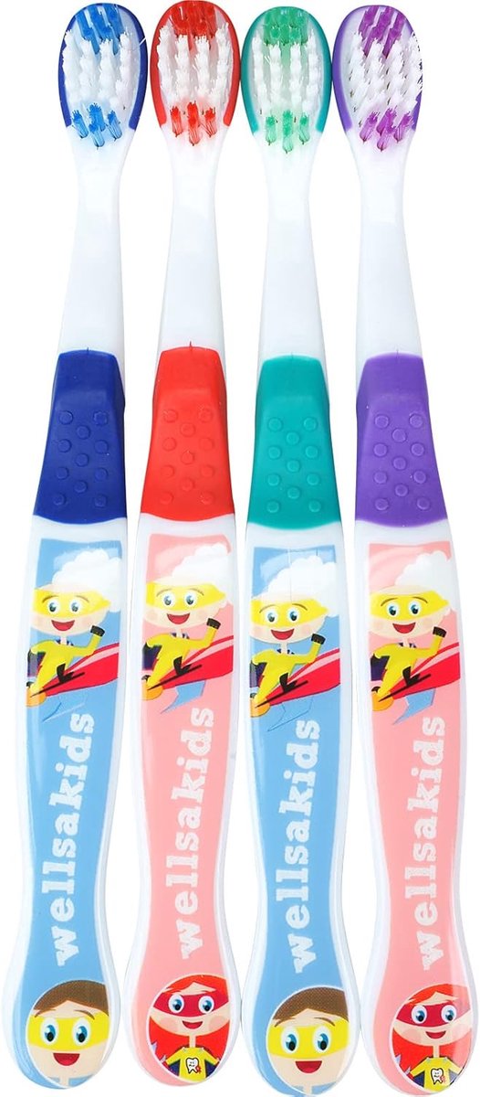 Kindertandenborstel - Poetsborstel Baby - Tandenpoetsen Leren - Zachte Borstelharen - 1 Stuk - Multicolor