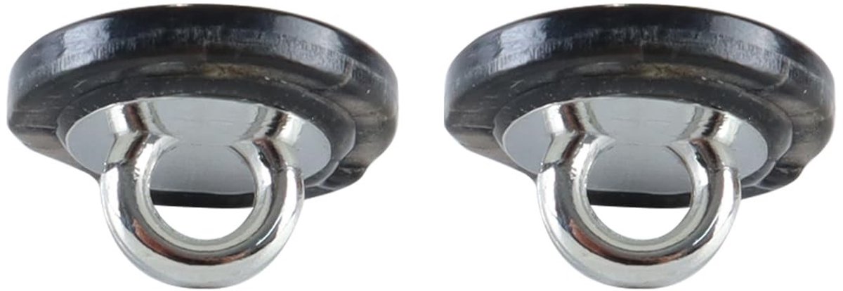 Dailygoods- Naaiknopen 10 mm - Natuurlijke Schelp - Zwarte Knoop - Geschikt voor Naaien - Doe-het-zelf Projecten - Stevige Steek - Knopen