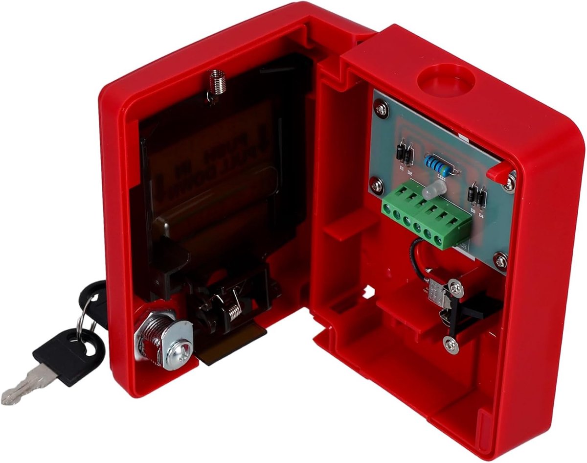 Noodoproep Knop - Alarm Schakelaar - Snelle Hulp - Handmatige Reset - 14 cm Lengte - Rood