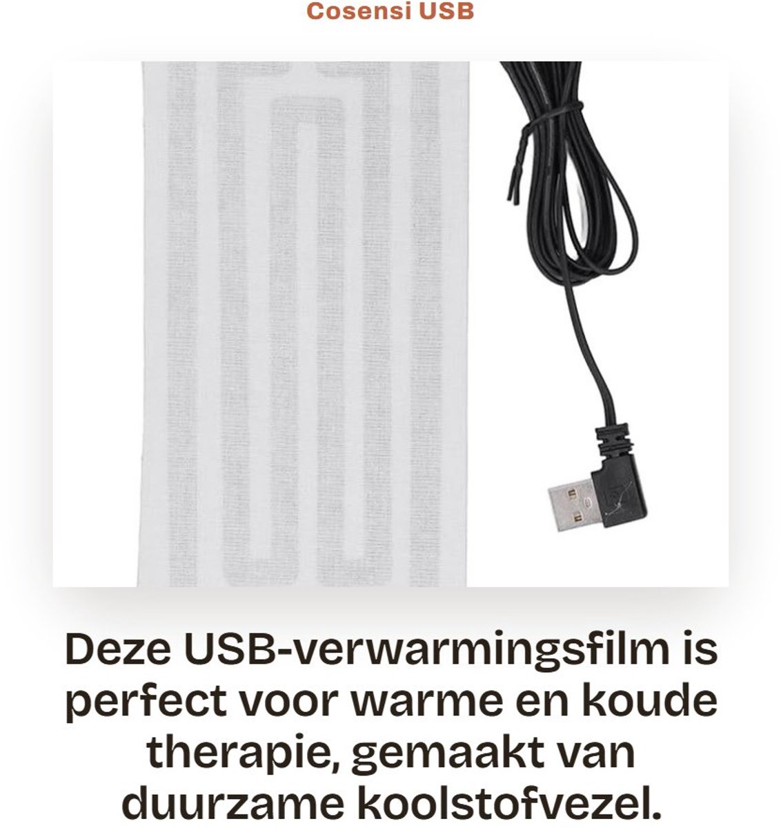 Dailygoods - USB Verwarmingsfilm voor Gezondheidszorg en Sport