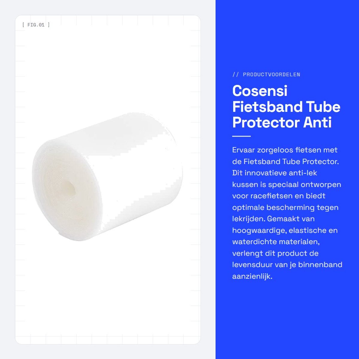 Dailygoods- Lekband - Waterdicht - Elastisch - Duurzaam - Bescherming Binnenband - Geschikt voor Diverse Fietsen - Eenvoudig in Gebruik - Bandenbescherming