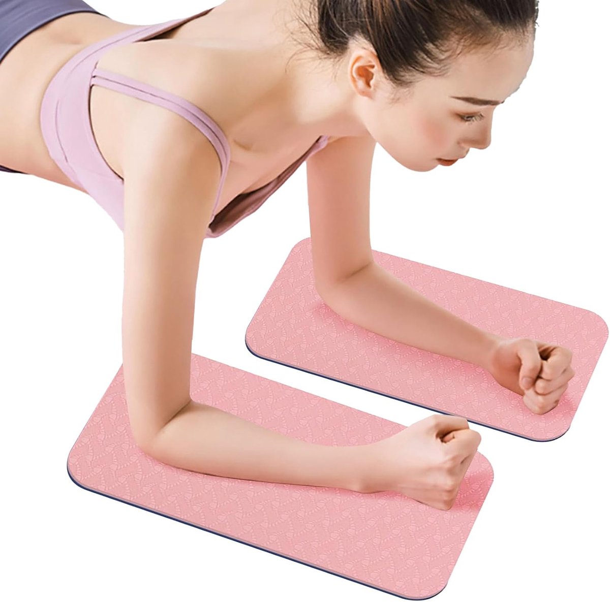 Ondersteunende Pads - Knie en Elleboog Beschermers - Fitness Training - Zweetbestendig Antislip - 35 x 18 cm - Roze