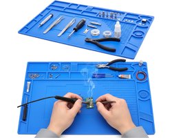 Yihua Serie - Elektronische Reparatiematten - Antistatische Siliconenmat - 440x310mm - Organisator