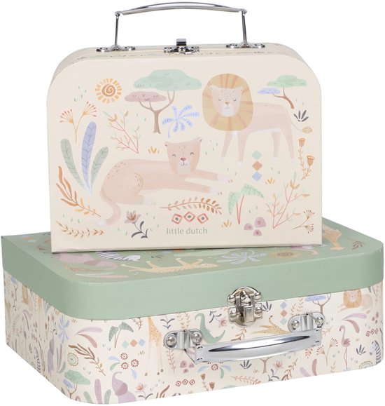 Little Dutch Kofferset FSC - Safari Friends — afbeelding 3