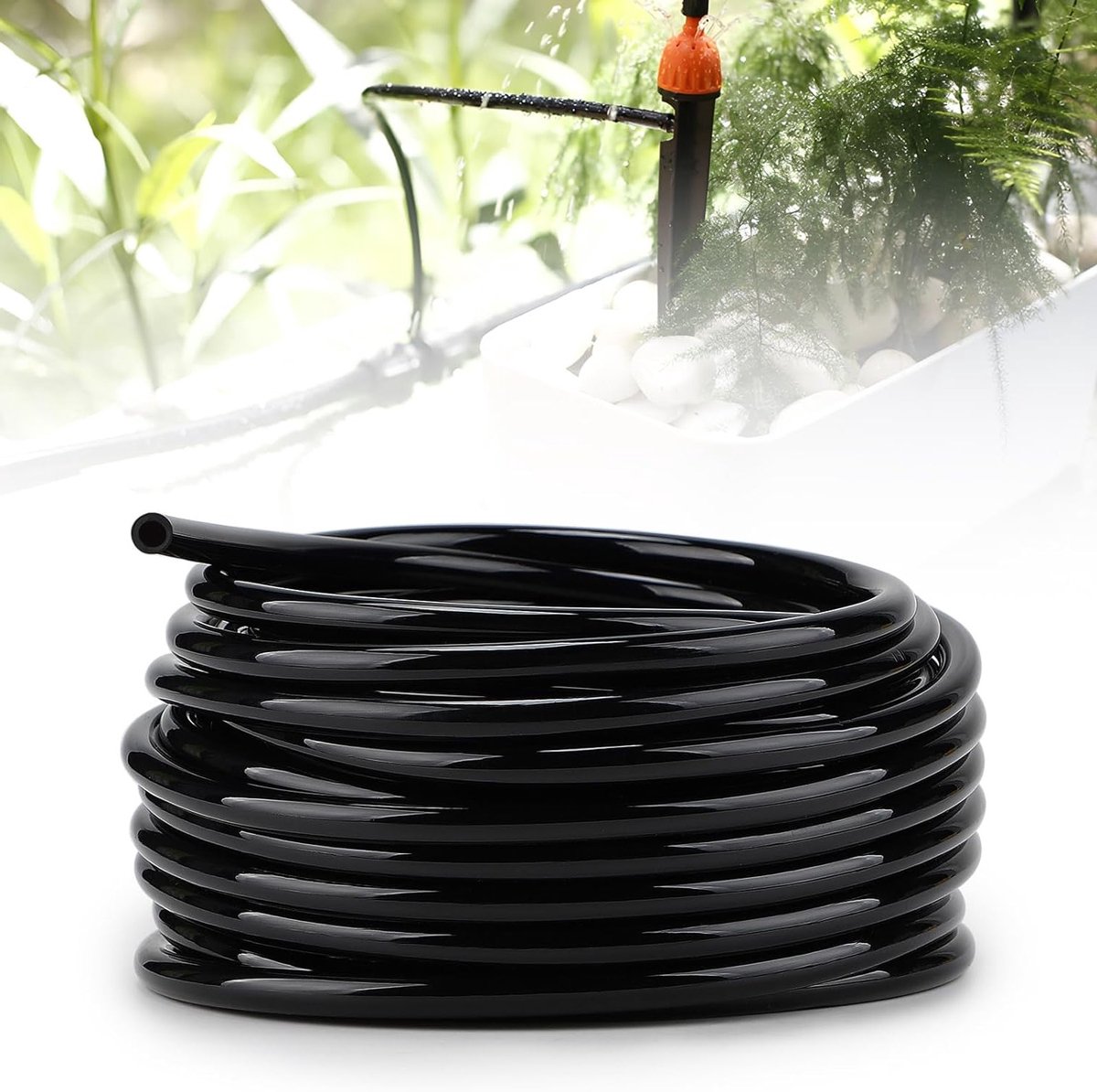Irrigatieslang 10 m - Drip Hose voor Tuin, Groentetuin en Industrie - Micro Drip Irrigatie Slang 4 mm