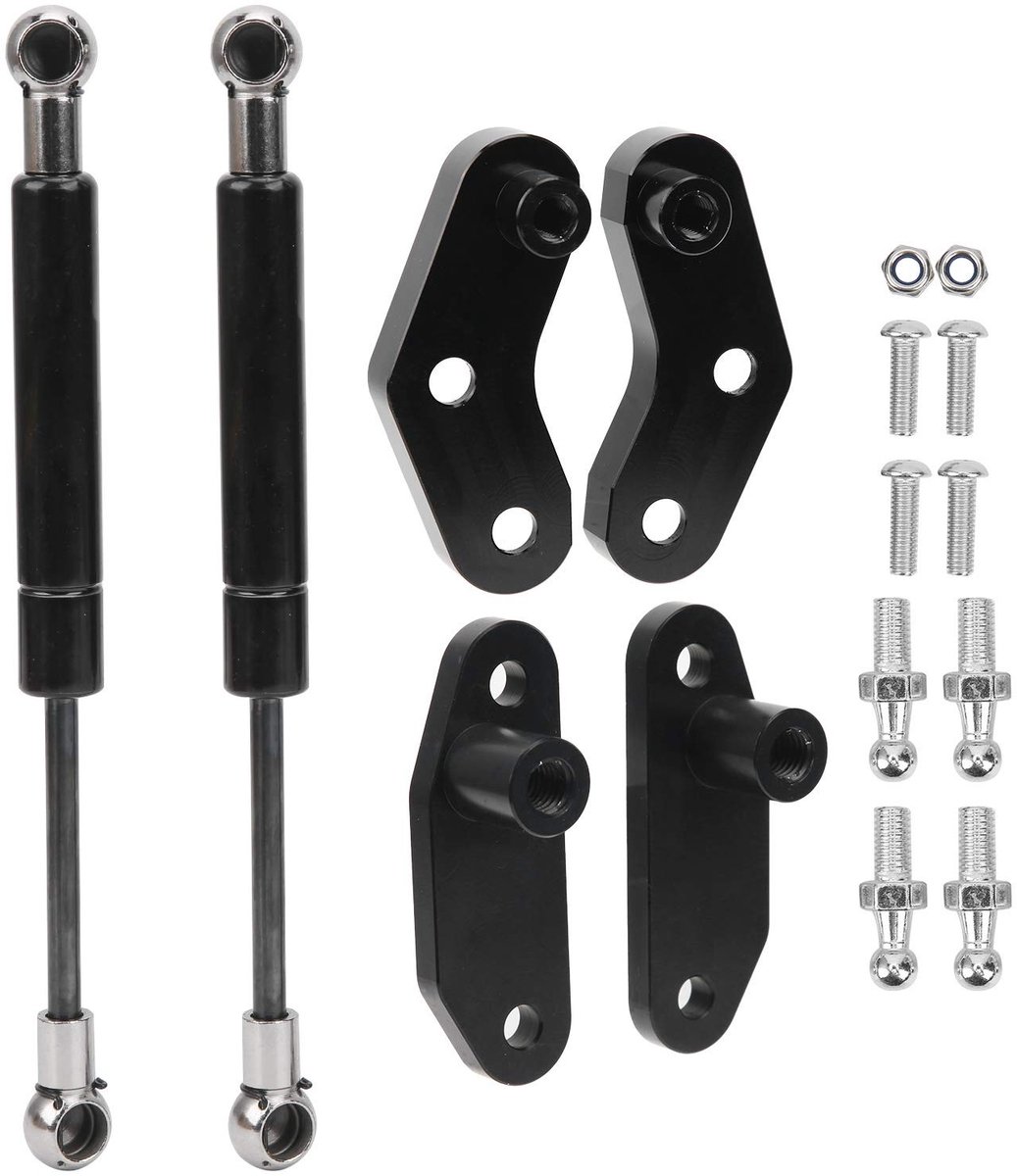 Dailygoods- Deuropener Set - Zwart Geanodiseerd Ijzer - Krasbestendig