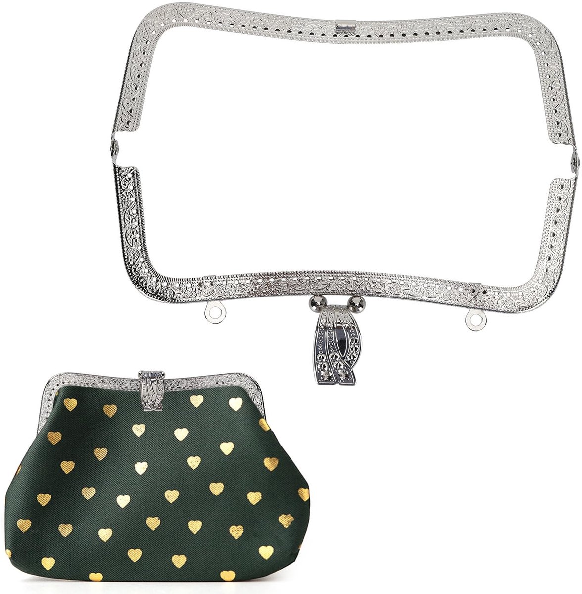 Portemonnee Sluiting Retro Metalen - DIY Portemonnee Frame - Handvat Coin Bag - Naaien Craft Hardware - 20 cm Ijzer - Geschikt voor Handtassen