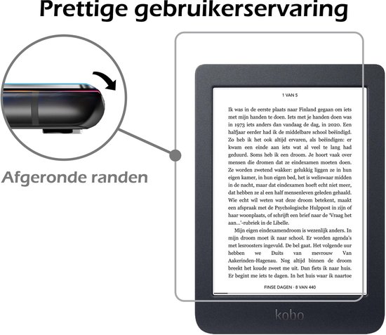 Hoesje Geschikt voor Kobo Nia Hoes Book Case Trifold - Hoes Geschikt voor Kobo Nia Hoesje Book Cover Met Screenprotector - Rosé Goud van Hoesje  — afbeelding 4