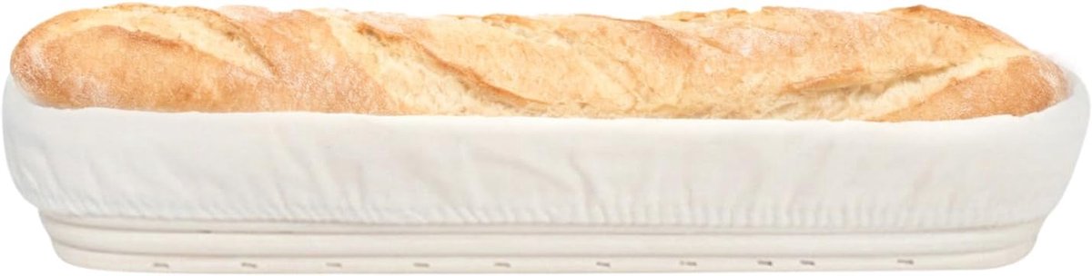 Broodgistmand - Deegschalen - Ambachtelijk bakken - Handgeweven rotan - 34 x 10 x 5.5 cm - Natuurlijk