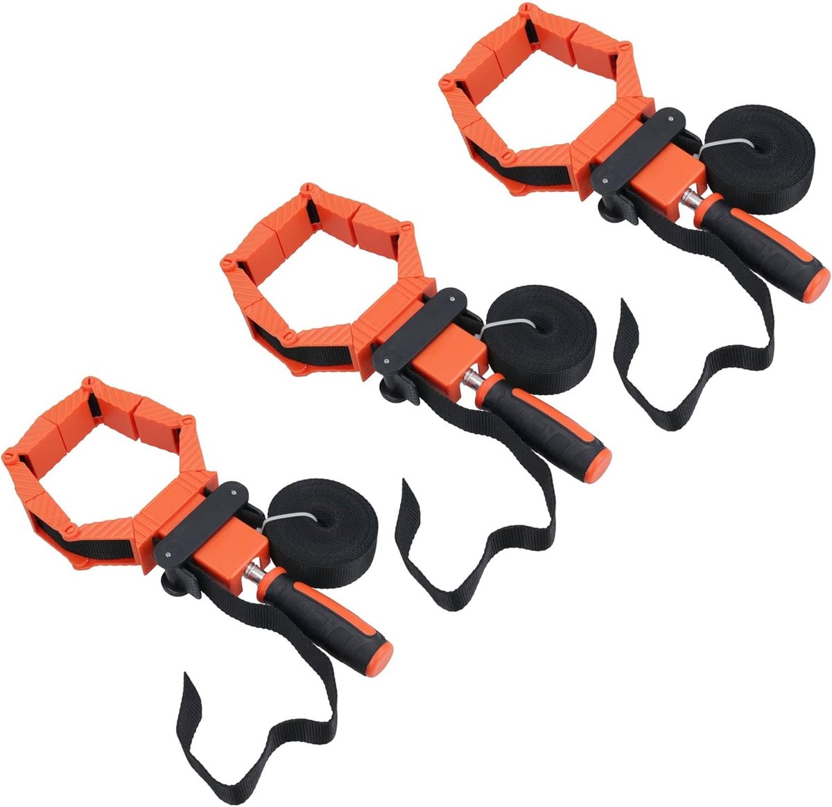 Hoekband Bandklem - Strap Clamp - Werkstuk Opspanning - Voor Alle Vormen - 4 Meter Band - Zwart